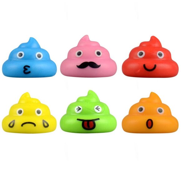 Poop Emoji Toy Figures Poopsters Figurines Set of 14 Poop Figures - Picture 1 of 3